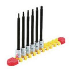 京都機械工具 TBT2L04BPH 6.3sq.ロングボールポイントヘキサゴンビットソケットセット4コ組