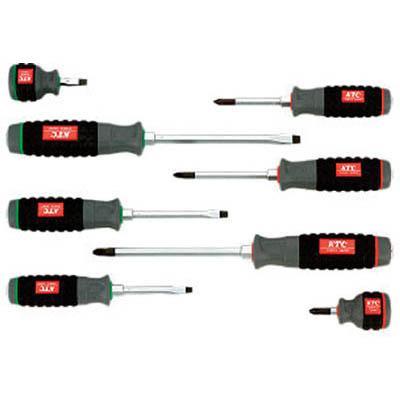 京都機械工具 TPMD18 樹脂柄ドライバセット貫通タイプ［8本組］