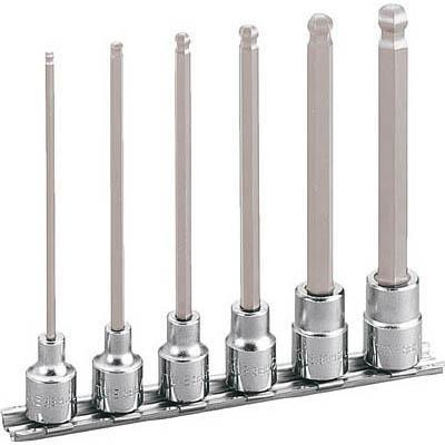 TONE トネ HBH306L ロングボールポイントヘキサゴンソケットセット（ホルダー付）
