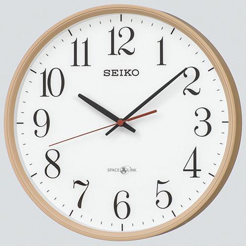 セイコー SEIKO GP220A（薄茶木目） 衛星電波時計 スペースリンク