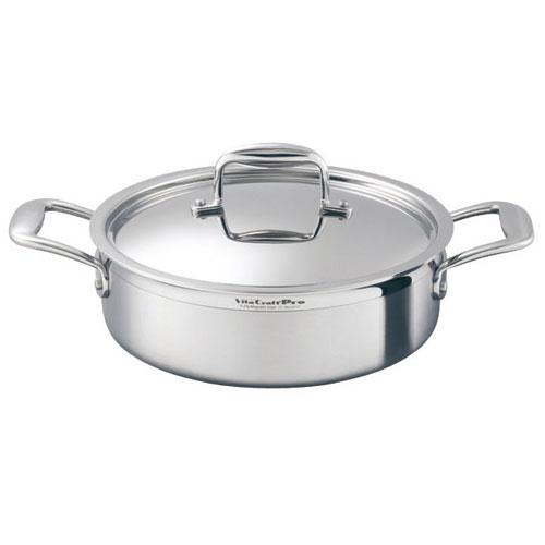 ビタクラフト プロ IH対応 外輪鍋 蓋付 24cm No0233