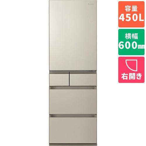 NR-E459PX-N サテンゴールド 5ドア冷蔵庫 右開き 450L 幅600m