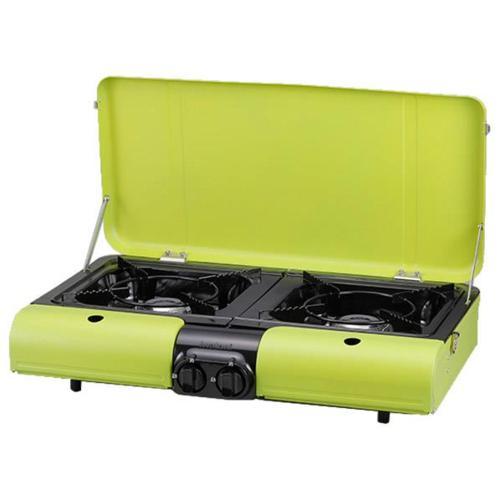 イワタニ Iwatani CB-TBG-2（フレッシュグリーン） テーブルトップBBQコンロ フラットツインS