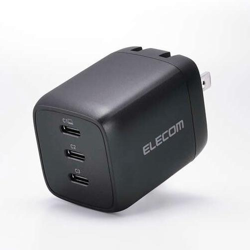 エレコム ELECOM ACDC-PD11167-BK（ブラック） 充電器 PD 67W USB-C GaN II採用 MacBook スマホ・タブレット対応