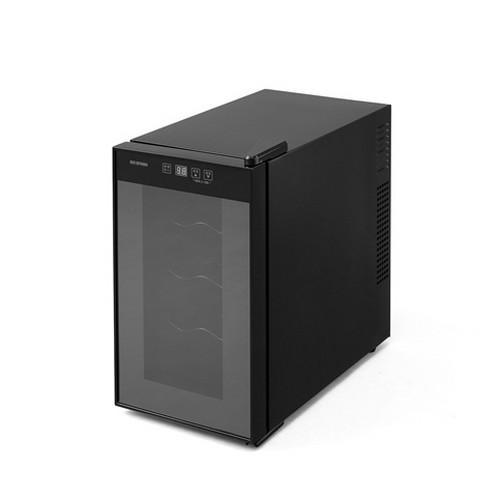 アイリスオーヤマ Iris Ohyama IWC-P081A-B（ブラック） 8本用ワインセラー 25L ペルチェ式