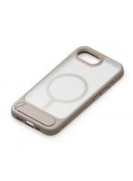 PGA PG-25KMH10BE（マットベージュ） iPhone 16e用 MagSafe対応 スタンド付ハイブリッドケース 背面ケース