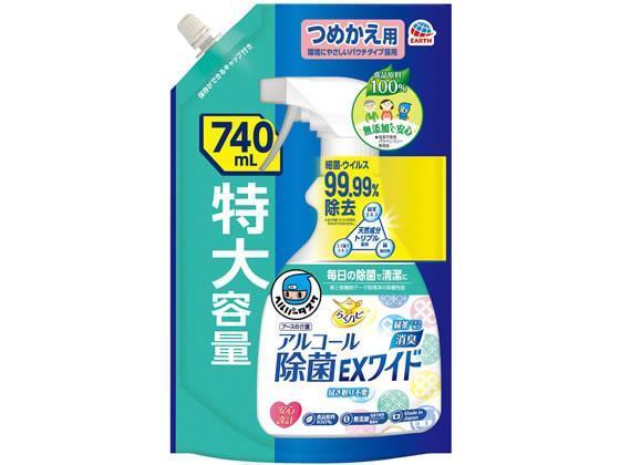 アース製薬 ヘルパータスケ らくハピ アルコール除菌 替740ml