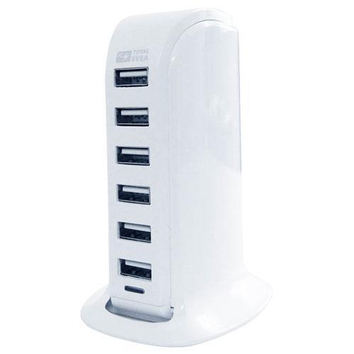 カシムラ Kashimura AC-029-WH（ホワイト） AC-6USB-8A 自動識別 USB充電器