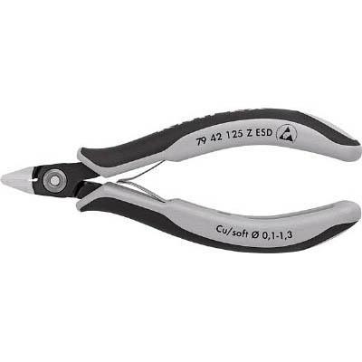 クニペックス KNIPEX 7942-125ZESD ESD精密エレクトロニッパー 125mm 10,138円