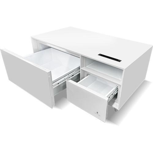 SAPPHIRE サファイア SAPPHIRE by LOOZER SMART TABLE STB80 WHITE 冷蔵庫付きスマートテーブル 2ドア 81L