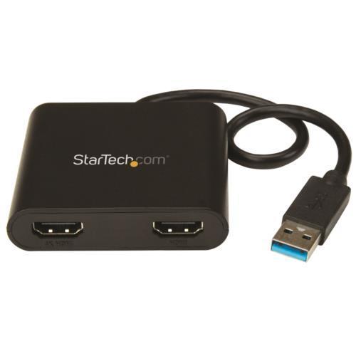 StarTech スターテック USB32HD2 USB 3.0接続2ポートHDMIアダプタ 4K/30Hz