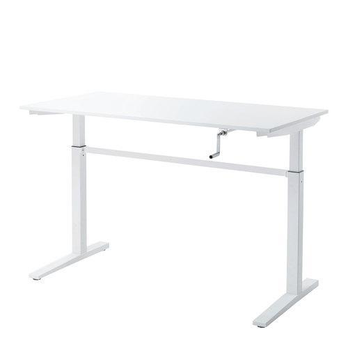 サンワサプライ ERD-SH14070WN（ホワイト） 手動昇降デスク 幅1400mm