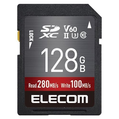 エレコム ELECOM MF-FS128GU23V6R UHS-II SDXCメモリカード 128GB
