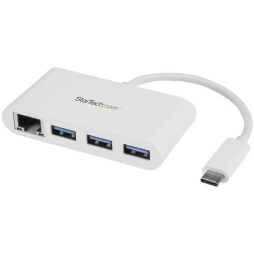 StarTech スターテック HB30C3A1GEA GbEポート搭載3ポートUSB 3.0ハブ USB-C接続