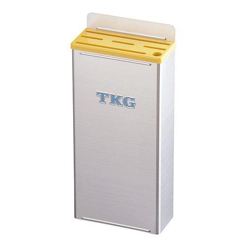 遠藤商事 18-8プラ板付カラーナイフラック 小 Bタイプ 黄