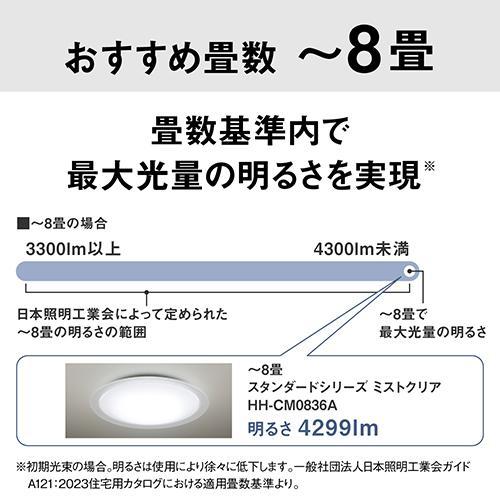 パナソニック Panasonic HH-CM0836A ミストクリア パルック LEDシーリングライト スタンダードシリーズ ～8畳用