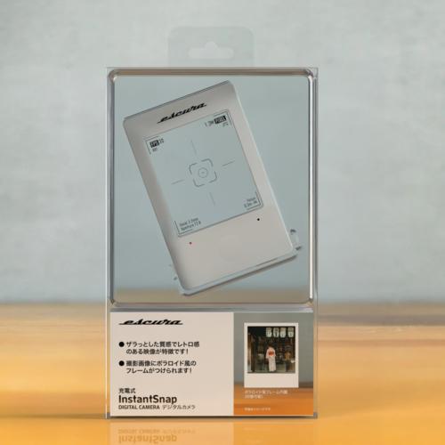 Escura エスクーラ SN25WH InstantSnap デジタルカメラ 素通しのファインダーで世界を切り取る 新感覚のデジタルカメラ