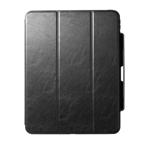 サンワサプライ PDA-IPAD2014BK（ブラック） iPad Pro 13インチ（M4/2024） 用タッチペン収納ポケット付きケース