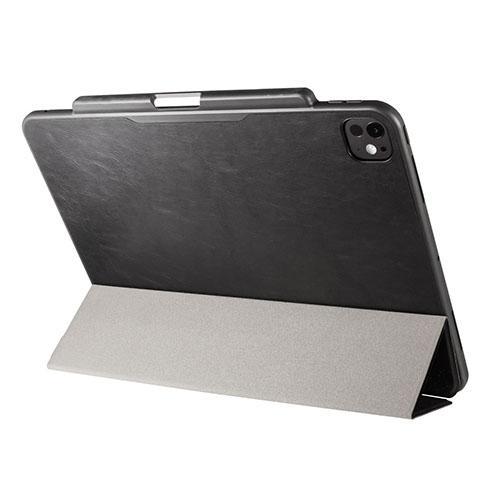 サンワサプライ PDA-IPAD2014BK（ブラック） iPad Pro 13インチ（M4/2024） 用タッチペン収納ポケット付きケース