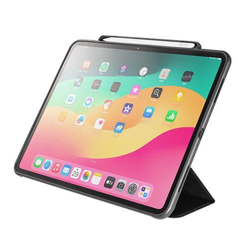 サンワサプライ PDA-IPAD2014BK（ブラック） iPad Pro 13インチ（M4/2024） 用タッチペン収納ポケット付きケース