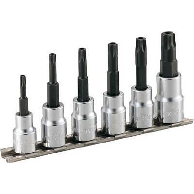 TONE トネ HTX306H トルクスソケットセット（いじり防止タイプホルダー付） 6pcs