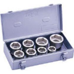 TONE トネ NV608S インパクト用ソケットセット（メタルトレーケース仕様） 8pcs