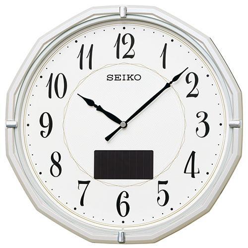 セイコー SEIKO SF244W 掛け時計 電波ソーラークロック