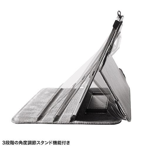 サンワサプライ PDA-IPAD1712BK2 iPad Pro 11インチ（M4/2024） 用スタンド・ベルト付きケース