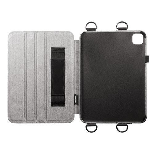 サンワサプライ PDA-IPAD1712BK2 iPad Pro 11インチ（M4/2024） 用スタンド・ベルト付きケース