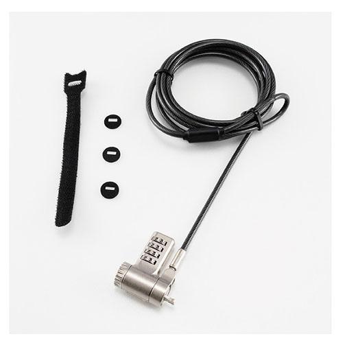 ナカバヤシ SL-065（シルバー） セキュティロック/3種（ケンジントン、Noble、Nano） 対応/ダイヤルロック