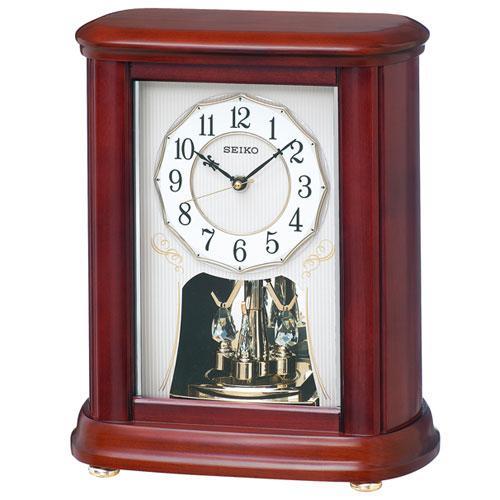 セイコー SEIKO BY242B（茶木地塗装） 置時計