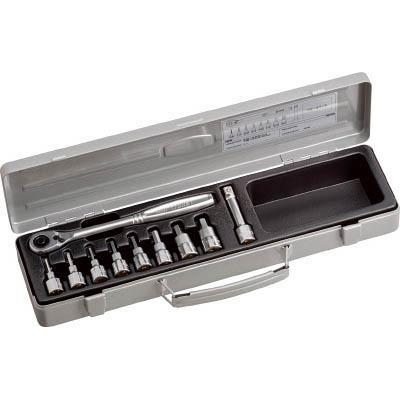 TONE トネ HB3082 ヘキサゴンソケットレンチセット 吋目 10pcs