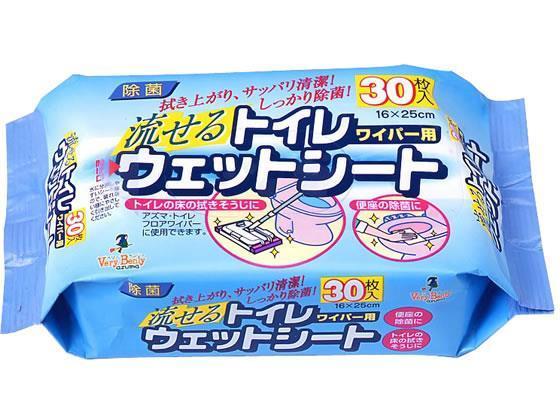アズマ工業 流せるトイレ用ウェットシート 30枚