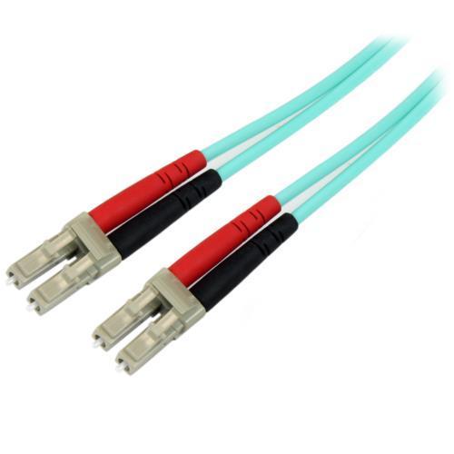 StarTech スターテック 450FBLCLC1 OM4準拠光ファイバーケーブル 1m アクア 2芯LC-LC 4,590円