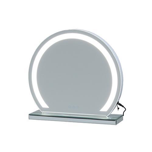 クロシオ 【一部組立】 アーチリング卓上ミラー LED付