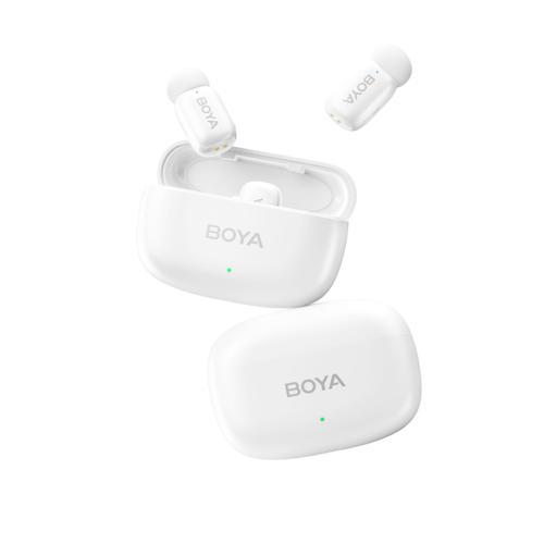 BOYA ボーヤ BOYA mini13（ホワイト） コンパクトワイヤレスマイク USB Type-C、Lightningコネクタ対応