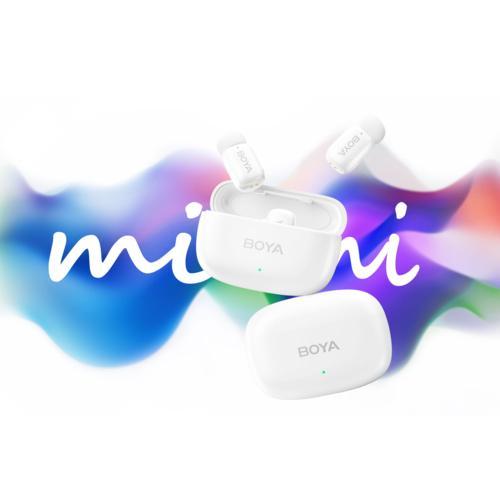 BOYA ボーヤ BOYA mini13（ホワイト） コンパクトワイヤレスマイク USB Type-C、Lightningコネクタ対応