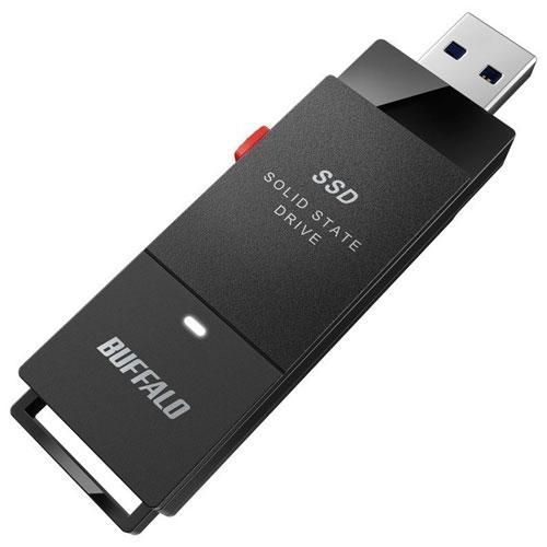 バッファロー BUFFALO SSD-PUT1.0U3-BKC（ブラック） USB 3.2（Gen 1）対応 ケーブルレス ポータブルSSD 1TB