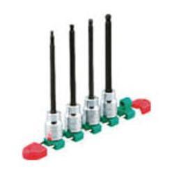 京都機械工具 TBT4L09H 12.7sq.ロングヘキサゴンビットソケットセット［9コ組］