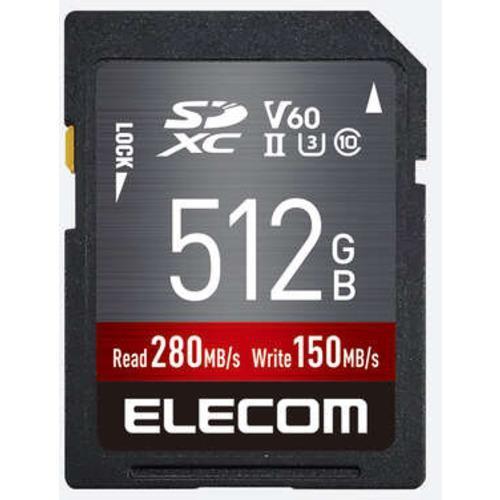 エレコム ELECOM MF-FS512GU23V6R UHS-II SDXCメモリカード 512GB