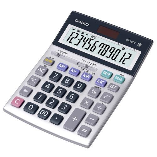 CASIO カシオ DS-20DC-N 本格実務電卓 時間計算タイプ 12桁