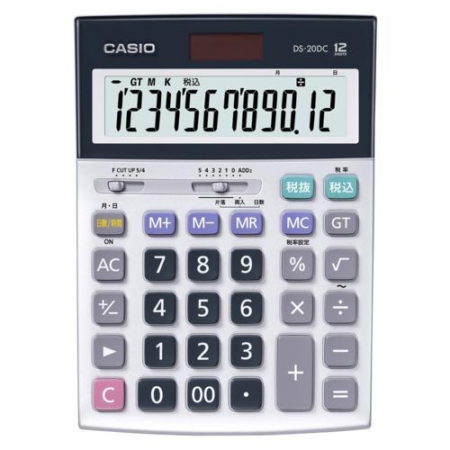CASIO カシオ DS-20DC-N 本格実務電卓 時間計算タイプ 12桁