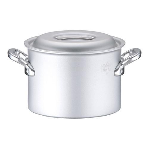 北陸アルミニウム AHV9202 業務用マイスターIH 半寸胴鍋 21cm