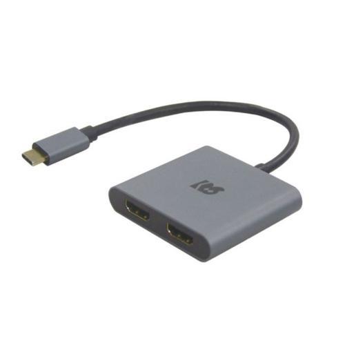 RATOC systems RS-UCHD2-PD USB Type-C to デュアルHDMIディスプレイアダプター（PD対応） 4K 60Hz出力対応 最大100W対応