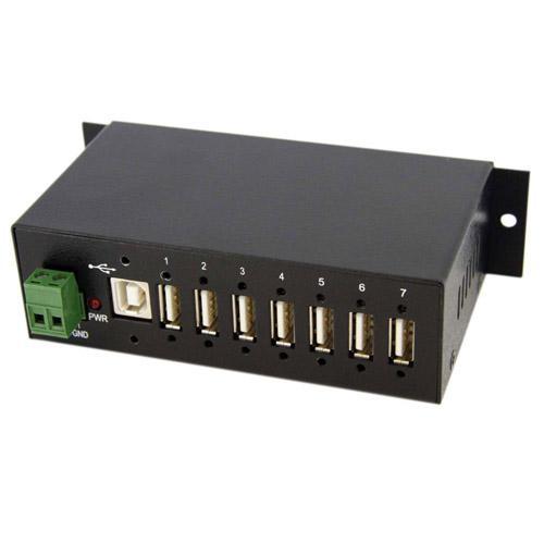 StarTech スターテック ST7200USBM（ブラック） ウォールマウント型産業用7ポートUSB 2ハブ
