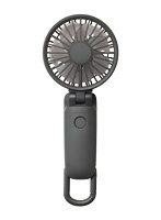 RHYTHM 9ZF040RH82（ダークグレー） Silky Wind Mobile 3.2 ハンディファン