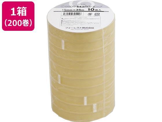 Goono セロハンテープ 15mm×35m 200巻