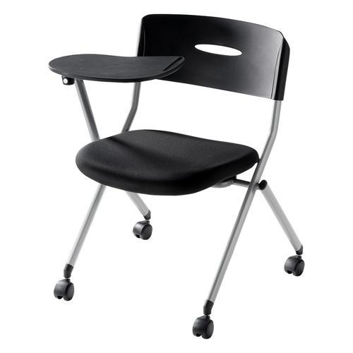 サンワサプライ SNC-ST6MABK（ブラック） ミーティングチェア メモ台付き