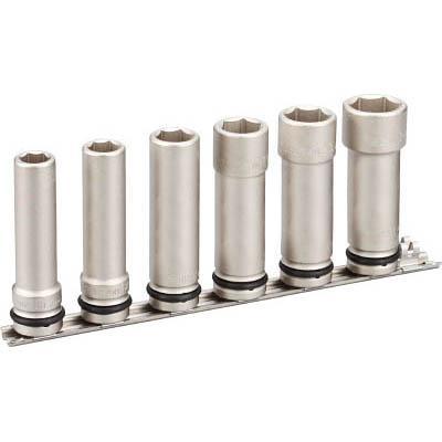 TONE トネ HNV406LL インパクト用超ロングソケットセット（ホルダー付） 6pcs