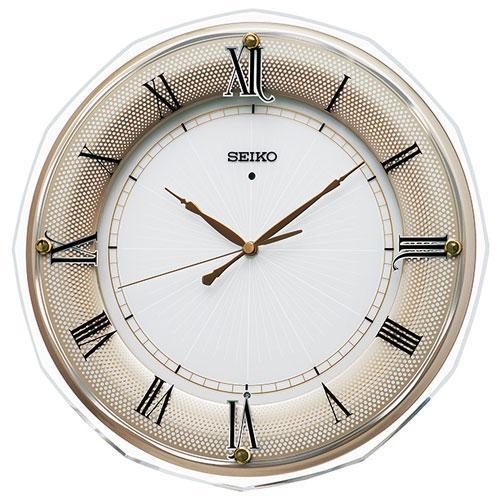 セイコー SEIKO KX269G（MDF・薄金色パール塗装 光沢仕上げ） 電波掛け時計